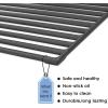 Hisencn Replacement Parts for Char-Griller 5050, 3001, 5650, 3008, 3030, 4000, Porcelain Steel Heat Plate and Cooking Grates for Chargriller 3 Burner Gas Grill(For Char-Griller 1624)