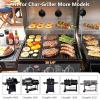 Hisencn Replacement Parts for Char-Griller 5050, 3001, 5650, 3008, 3030, 4000, Porcelain Steel Heat Plate and Cooking Grates for Chargriller 3 Burner Gas Grill(For Char-Griller 5050 Grill Grates & Griddle)