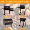 Hisencn Replacement Parts for Char-Griller 5050, 3001, 5650, 3008, 3030, 4000, Porcelain Steel Heat Plate and Cooking Grates for Chargriller 3 Burner Gas Grill(For Char-Griller 14 1/4” x 16 6/7”)