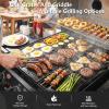 Hisencn Replacement Parts for Char-Griller 5050, 3001, 5650, 3008, 3030, 4000, Porcelain Steel Heat Plate and Cooking Grates for Chargriller 3 Burner Gas Grill(For Char-Griller 5050 Grill Grates & Griddle)