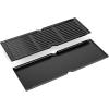 Hisencn Replacement Parts for Char-Griller 5050, 3001, 5650, 3008, 3030, 4000, Porcelain Steel Heat Plate and Cooking Grates for Chargriller 3 Burner Gas Grill(For Char-Griller 5050 Grill Grates & Griddle)