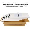 Hisencn Replacement Parts for Char-Griller 5050, 3001, 5650, 3008, 3030, 4000, Porcelain Steel Heat Plate and Cooking Grates for Chargriller 3 Burner Gas Grill(For Char-Griller 2121)