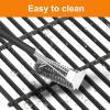 Hisencn Replacement Parts for Char-Griller 5050, 3001, 5650, 3008, 3030, 4000, Porcelain Steel Heat Plate and Cooking Grates for Chargriller 3 Burner Gas Grill(For Char-Griller 19 7/10” x 31 7/8”)