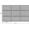 Hisencn Replacement Parts for Char-Griller 5050, 3001, 5650, 3008, 3030, 4000, Porcelain Steel Heat Plate and Cooking Grates for Chargriller 3 Burner Gas Grill(For Char-Griller 1624)