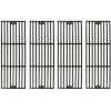 Hisencn Replacement Parts for Char-Griller 5050, 3001, 5650, 3008, 3030, 4000, Porcelain Steel Heat Plate and Cooking Grates for Chargriller 3 Burner Gas Grill(For Char-Griller 2121)