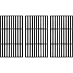 Hisencn Replacement Parts for Char-Griller 5050, 3001, 5650, 3008, 3030, 4000, Porcelain Steel Heat Plate and Cooking Grates for Chargriller 3 Burner Gas Grill(For Char-Griller 1624)