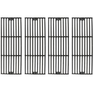 Hisencn Replacement Parts for Char-Griller 5050, 3001, 5650, 3008, 3030, 4000, Porcelain Steel Heat Plate and Cooking Grates for Chargriller 3 Burner Gas Grill(For Char-Griller 2121)
