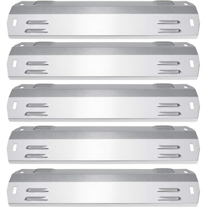 Hisencn Stainless Steel Gas Grill Heat Shield Plate Heat Tent Shield Deflector Replacement Parts for Dyna-Glo DGA480, DGA550, DGA480ssn, DGA480ssp, Master Forge MFA480, 550 Gas Grill Models (5-pack)