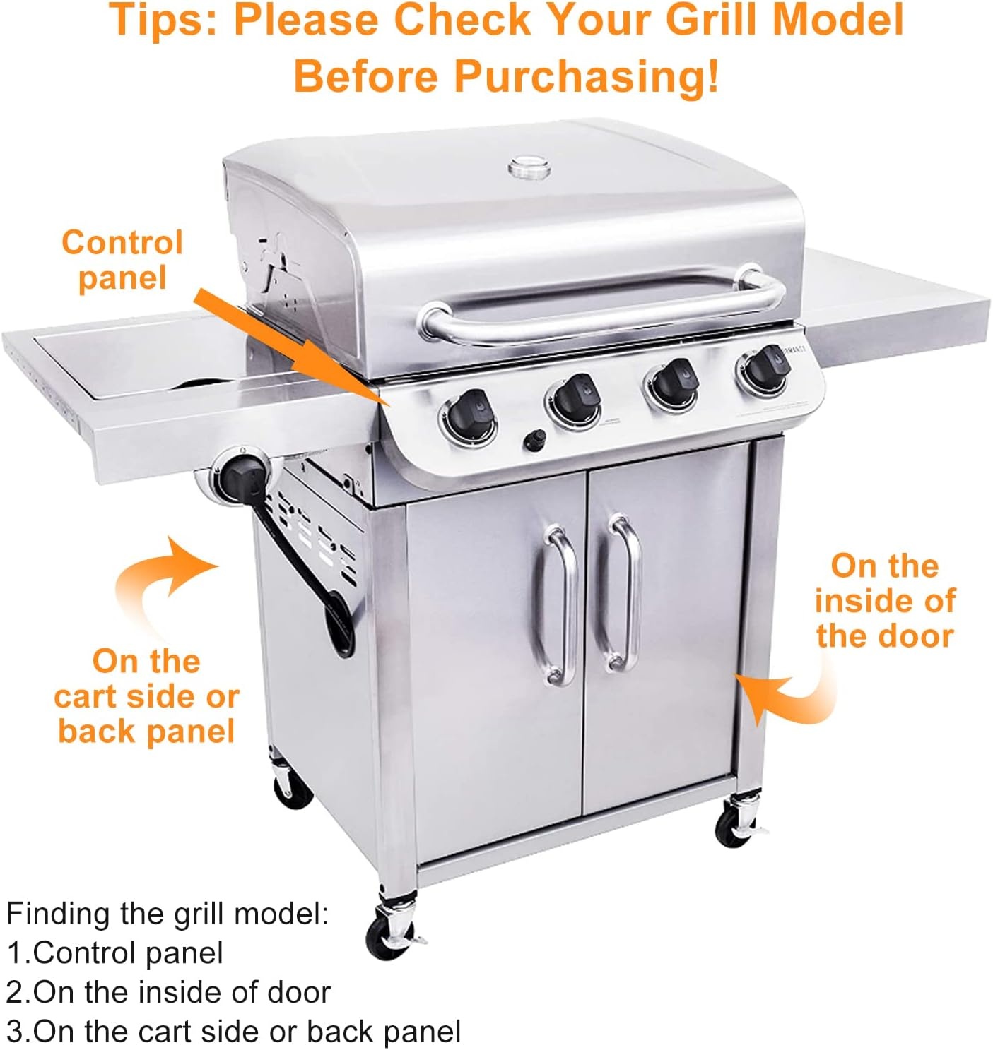 image:imageHisencn Grill Parts for Charbroil Replacement Parts 463244011 463244012 463257010 463247310 463243911 463247412 463247512 Porcelain Replacement for 463247109 Commercial Series 4 Burner Gas GrillsPorcelain Coated