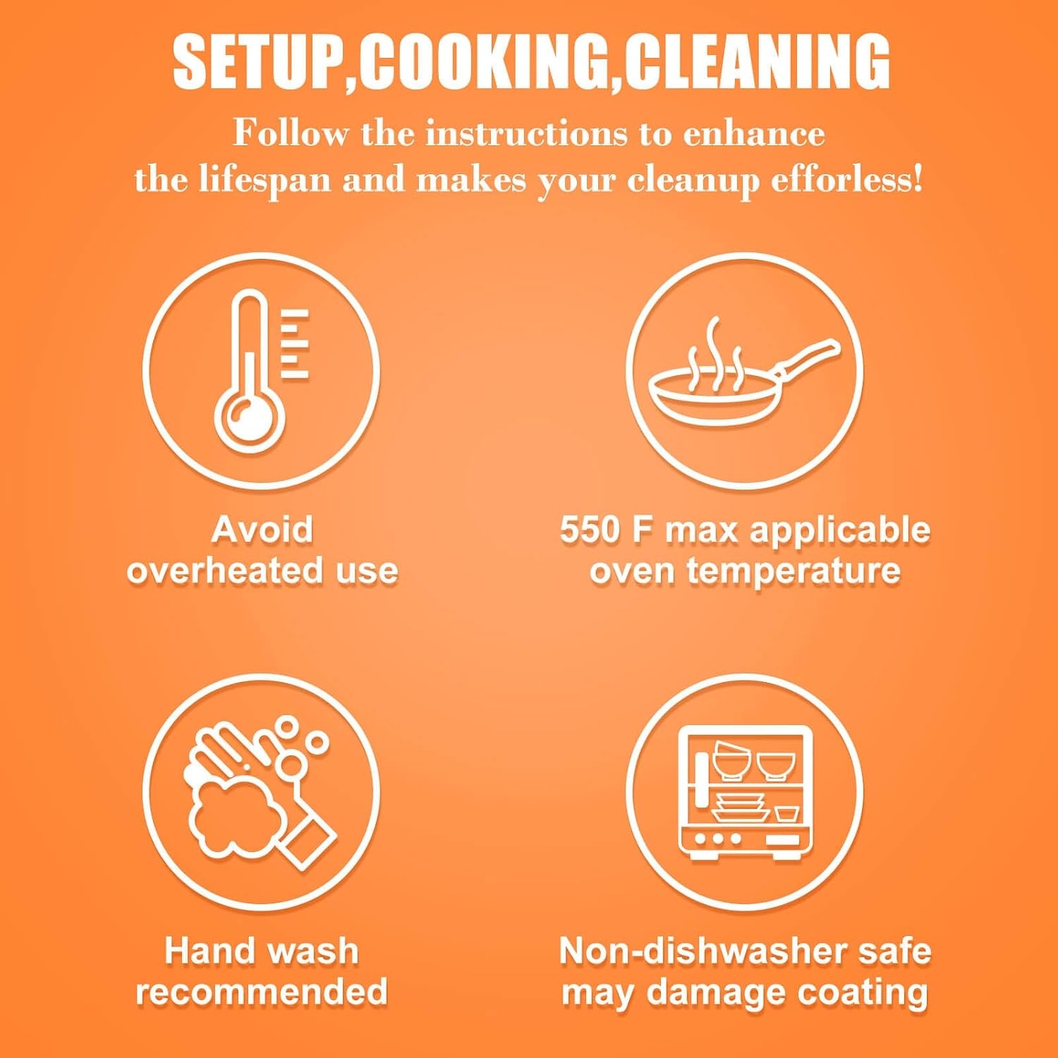 image:imageHisencn Enameled Cast Iron Cookware Set 7 Piece Dutch Ovens Set Sauce Pan Skillet 3 Lids Pots and Pans Set Ceramic Coated Cast Iron Heavy Duty GasInduction Compatible PFA FreeCream White