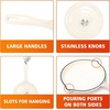 Hisencn Enameled Cast Iron Cookware Set – 7 Piece Dutch Ovens Set, Sauce Pan, Skillet, 3 Lids, Pots and Pans Set, Ceramic Coated Cast Iron, Heavy Duty, Gas/Induction Compatible, PFA Free(White)
