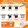 Grill Replacement Parts Kit Compatible with Char-Broil Performance 5 Burner 463347519 463347518 463243518 463275517 463373019, 475 4 Burner Gas Grill, Burners Heat Plates Crossover Tubes Igniters(16.97″-For Charbroil Performance 5 Burner)