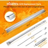 Grill Replacement Parts Kit Compatible with Char-Broil Performance 5 Burner 463347519 463347518 463243518 463275517 463373019, 475 4 Burner Gas Grill, Burners Heat Plates Crossover Tubes Igniters(15.5″- Charbroil Performance 2 Burner Grill)