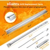 Grill Replacement Parts Kit Compatible with Char-Broil Performance 5 Burner 463347519 463347518 463243518 463275517 463373019, 475 4 Burner Gas Grill, Burners Heat Plates Crossover Tubes Igniters(15.5″- Charbroil Performance 4 Burner Grill)