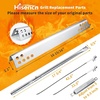 Grill Replacement Parts Kit Compatible with Char-Broil Performance 5 Burner 463347519 463347518 463243518 463275517 463373019, 475 4 Burner Gas Grill, Burners Heat Plates Crossover Tubes Igniters(16.97″-For Charbroil Performance 5 Burner)
