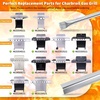 Grill Replacement Parts Kit Compatible with Char-Broil Performance 5 Burner 463347519 463347518 463243518 463275517 463373019, 475 4 Burner Gas Grill, Burners Heat Plates Crossover Tubes Igniters(15.5″- Charbroil Performance 4 Burner Grill)