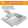 Hisencn Drip Pan for Weber, 93305 Catch Pan with 20-Pack 6415 Foil Grease Tray Liners, for Spirit 200 300 Grills& Genesis II 300, Weber Genesis Silver/Gold/Platinum, Painted Steel(12 x 10.6 x 1.27 inch for Weber 80580)