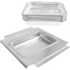 Hisencn Drip Pan for Weber, 93305 Catch Pan with 20-Pack 6415 Foil Grease Tray Liners, for Spirit 200 300 Grills& Genesis II 300, Weber Genesis Silver/Gold/Platinum, Painted Steel(12 x 10.6 x 1.27 inch for Weber 80580)