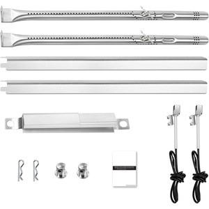 Grill Replacement Parts Kit Compatible with Char-Broil Performance 5 Burner 463347519 463347518 463243518 463275517 463373019, 475 4 Burner Gas Grill, Burners Heat Plates Crossover Tubes Igniters(15.5″- Charbroil Performance 2 Burner Grill)