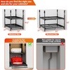 Hisencn Adjustable 2-Tier Pull-Out Cabinet Organizer for 13-21″ Wide Cabinets – No Drill Installation, 21″ Depth