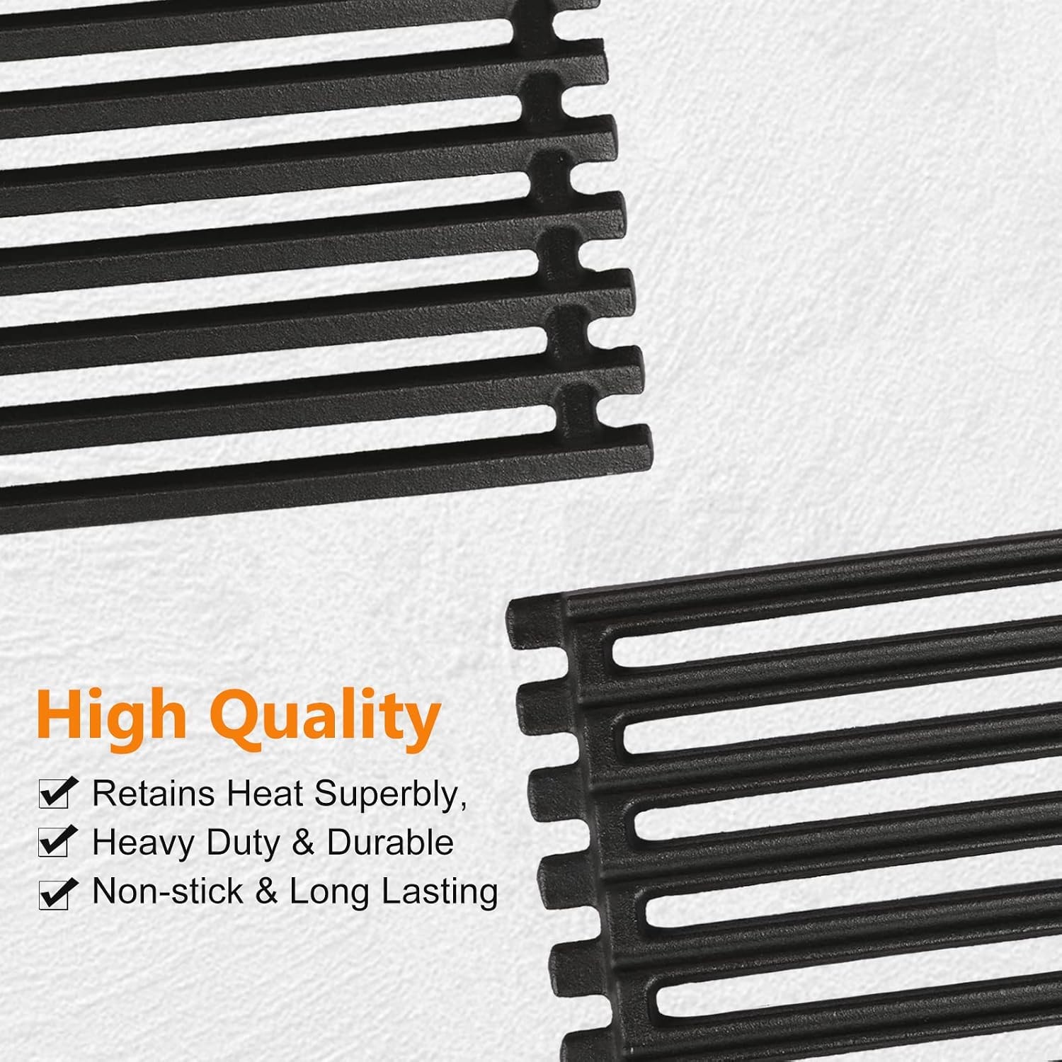 image:image17 Inch Emitter Plates for CharBroil TRUInfrared Grills 2Pack Porcelain Steel Fits CharBroil 463633316 463672016 463672216 463672219 Replaces G4600500W1Cast Iron