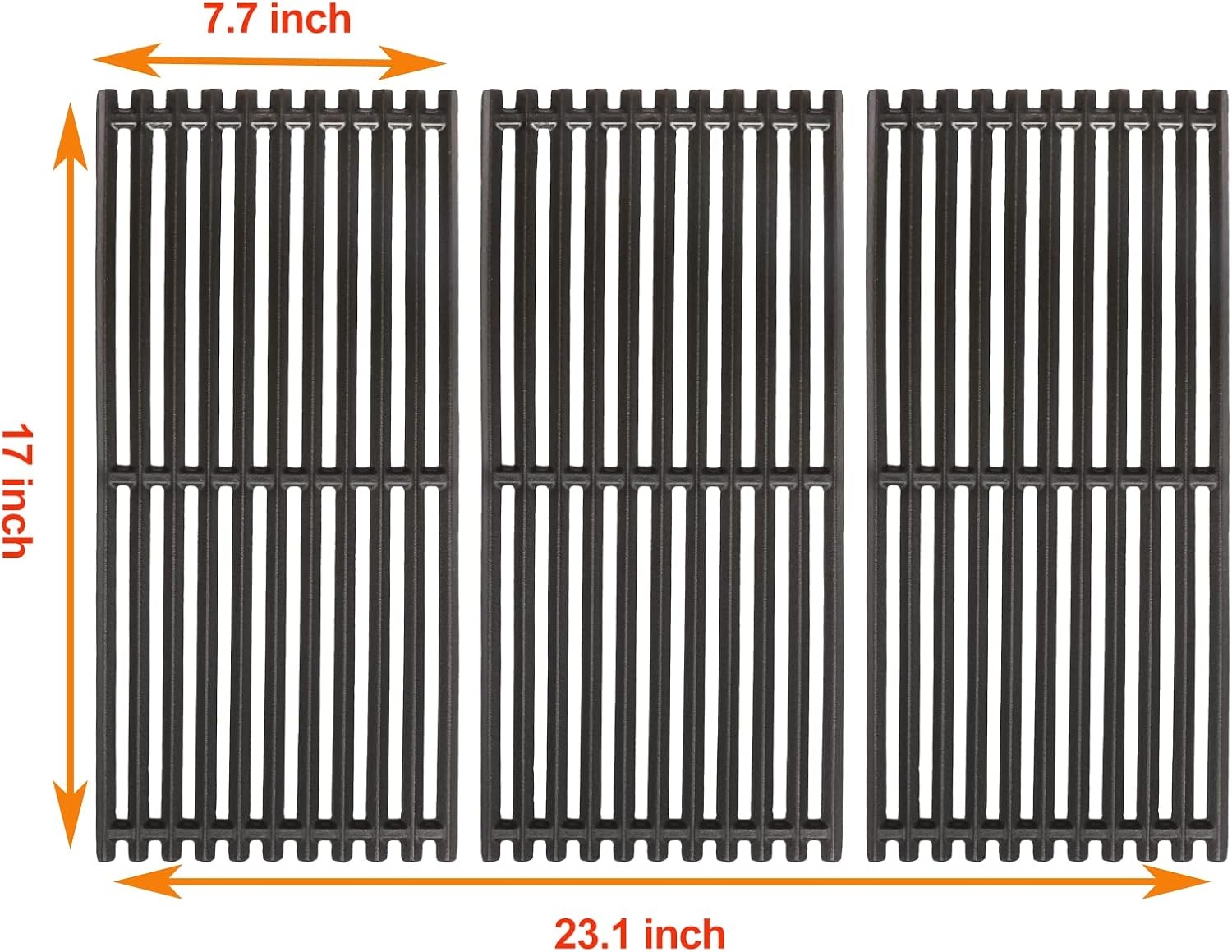 image:image17 Inch Emitter Plates for CharBroil TRUInfrared Grills 2Pack Porcelain Steel Fits CharBroil 463633316 463672016 463672216 463672219 Replaces G4600500W1Cast Iron
