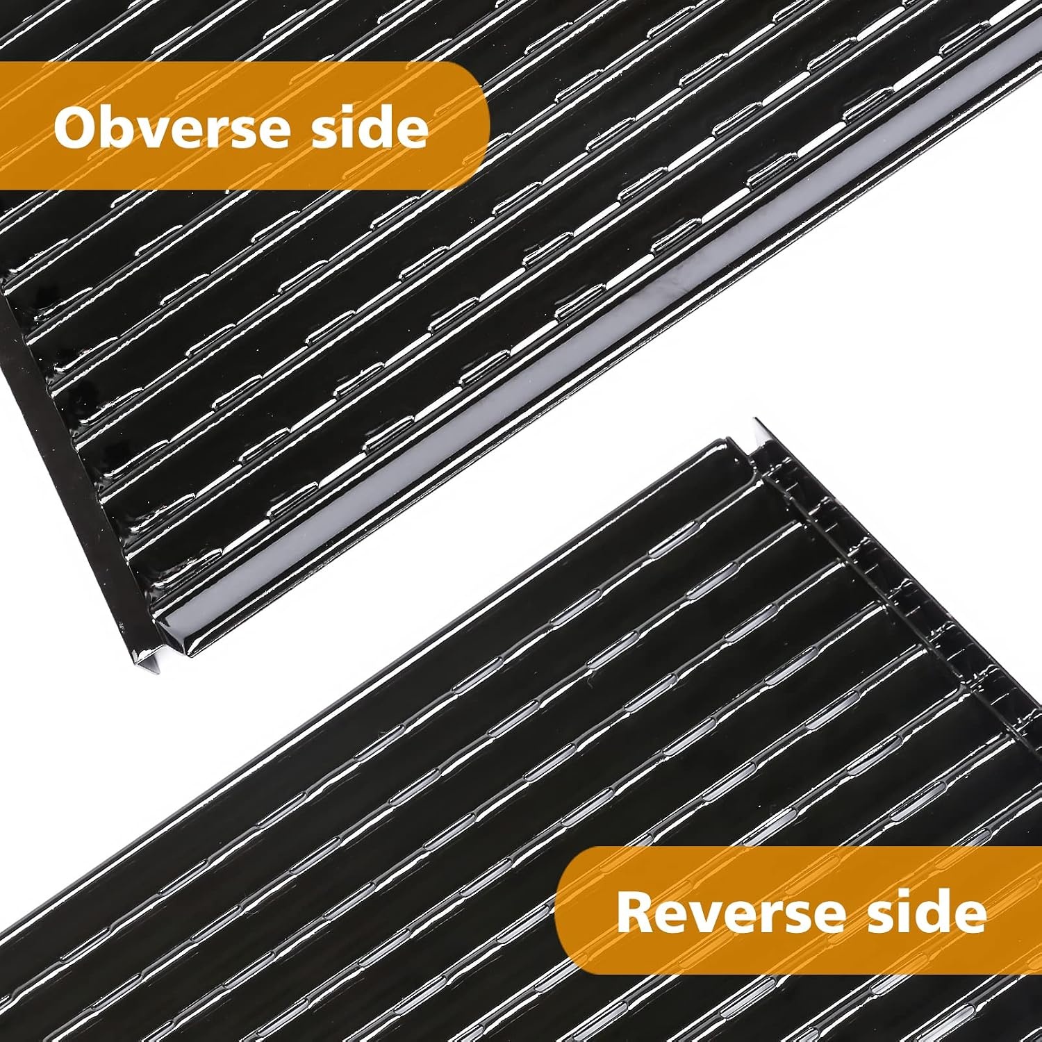 image:image17 Inch Emitter Plates for CharBroil TRUInfrared Grills 2Pack Porcelain Steel Fits CharBroil 463633316 463672016 463672216 463672219 Replaces G4600500W1Enameled Steel
