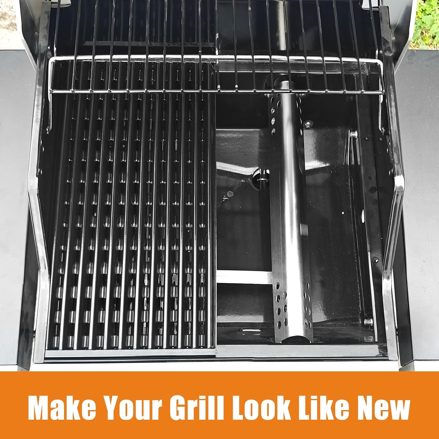 image:image17 Inch Emitter Plates for CharBroil TRUInfrared Grills 2Pack Porcelain Steel Fits CharBroil 463633316 463672016 463672216 463672219 Replaces G4600500W1Enameled Steel