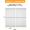 17 Inch Emitter Plates for Char-Broil TRU-Infrared Grills | 2-Pack Porcelain Steel; Fits Char-Broil 463633316, 463672016, 463672216, 463672219; Replaces G460-0500-W1(Stainless Steel)