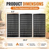 17 Inch Emitter Plates for Char-Broil TRU-Infrared Grills | 2-Pack Porcelain Steel; Fits Char-Broil 463633316, 463672016, 463672216, 463672219; Replaces G460-0500-W1(Enameled Steel)