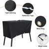 Patio Cover for Camp Chef 2 Burner Propane Stove PRO60X, EX60LW, EX60P, EX60PP, EX60B, EX280LW, DB60D, YK60LW, YK60LWC12, Waterproof Double Burner Stove Cover Fits for GasOne B-5000, Black