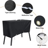 Patio Grill Cover and Carry Bag for Camp Chef 2 Burner Propane Stove, Camping Accessories Fits for Camp Chef Stove PRO60X EX60LW YK60LW DB60D EX170LW EX280LW YK60LWC12, Black