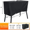 Patio Grill Cover and Carry Bag for Camp Chef 2 Burner Propane Stove, Camping Accessories Fits for Camp Chef Stove PRO60X EX60LW YK60LW DB60D EX170LW EX280LW YK60LWC12, Black