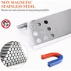 Stainless Steel Burner, Heat Plate Heat Shield, Electrode Ignitor Replacement for Select Jenn-Air 720-0709, 720-0709B,720-0727 Kitchen aid 720-0709c Gas Grill Models, 5 Pack(Stainless Steel)