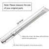 Stainless Steel Burner, Heat Plate Heat Shield, Electrode Ignitor Replacement for Select Jenn-Air 720-0709, 720-0709B,720-0727 Kitchen aid 720-0709c Gas Grill Models, 5 Pack(Stainless Steel)