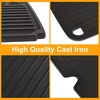 Hisencn Cast Iron Grill Cooking Griddle for Nexgrill 820-0072 Fortress 2-Burner Table Top Portable Propane Gas Grill, BBQ Griddle Pan Replacement Part for Nexgrill Gas Stove (1 Pack)