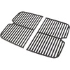 Hisencn Grill Cooking Grates for Nexgrill 820-0072 Fortress 2-Burner Table Top Portable Propane Gas Grill, Cast Iron Grill Grid Replacement Parts Outdoor BBQ Repair Kit (2 Pack)