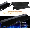 Hisencn Replacement Parts for Charmglow 4 Burner 720-0304, Nexgrill 720-0304, Permasteel PG-50400-S Gas Grill Stainless Steel Burner and Porcelain Heat Plate Tent, Burner Cover, 4 Pack