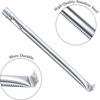 Hisencn Replacement Parts for Charmglow 4 Burner 720-0304, Nexgrill 720-0304, Permasteel PG-50400-S Gas Grill Stainless Steel Burner and Porcelain Heat Plate Tent, Burner Cover, 4 Pack